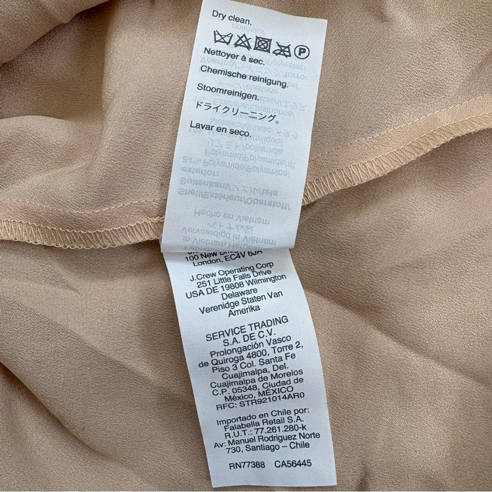 J. CREW Rose Gold Metallic Lace Halter Top Tie Neck Blouse Party Occasion Small - Picture 7 of 8
